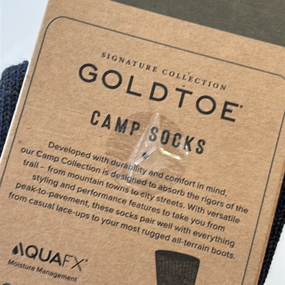 Signature Gold Signature Collection Men's Aztec Crew Camp Socks 2 Pack